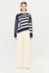 Jonathan Simkhai Dale Pullover In Midnight Stripe