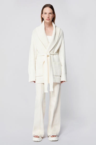 Simkhai Romani Cardigan In Ivory