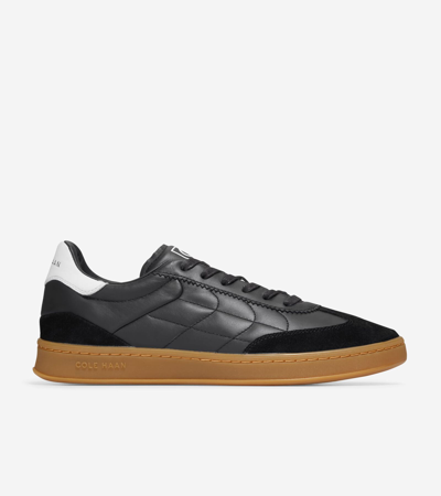 Cole Haan Suede Grandpro Breakaway Sneakers In Black-gum