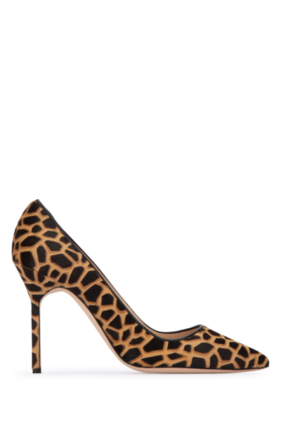 Manolo Blahnik Scarpe Con Tacco-40 Nd  Female In Ypriblck