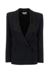 Alexander Mcqueen Giacca In Twill Nero Donna