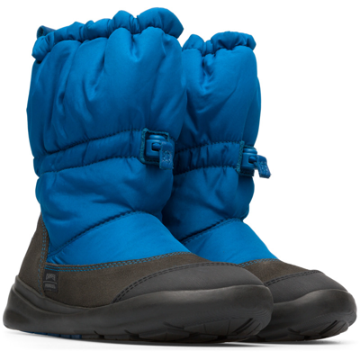 Camper Kids' Boots For Girls In Blue,grey,black