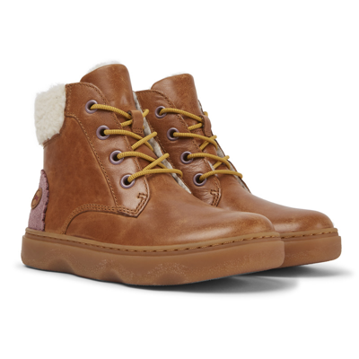 Camper Kids' Boots For Girls In Brown