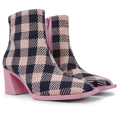 Camper Ankle Boots For Women In Pink,blue