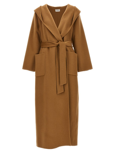 P.a.r.o.s.h . Long Belted Coat In Beis