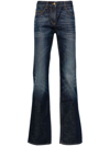 PALM ANGELS PALM ANGELS LOGO-EMBROIDERED STRAIGHT-LEG JEANS