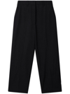 Stella Mccartney Wide-leg Wool Trousers In Black