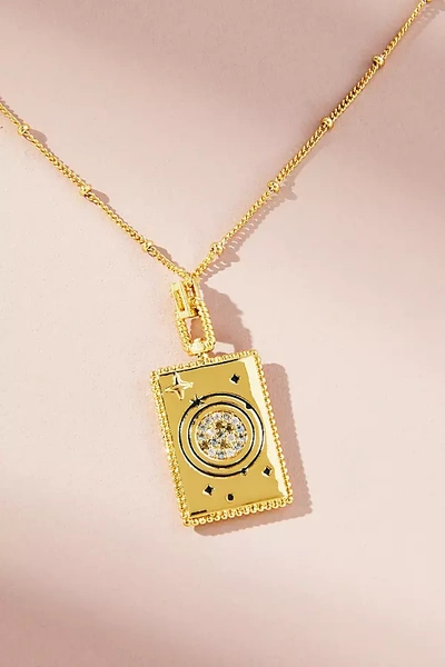 By Anthropologie Gold-plated Mystic Pendant Necklace