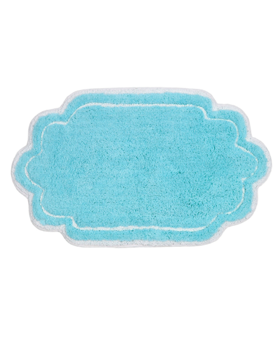 Home Weavers Allure Bathroom Rug, 21" X 34" In Turquoise