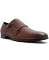 Aldo Men's Benedetto Monk Strap Shoes- Wide Width In Cognac