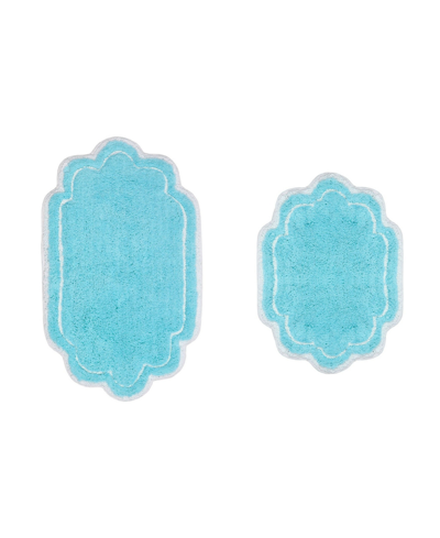 Home Weavers Allure Bathroom Rugs 2 Piece Set In Turquoise