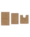 Home Weavers Classy Bathmat Rugs 3 Piece Set In Linen