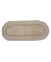 Home Weavers Hampton Crochet Reversible Bath Rug, 21" X 54" In Linen