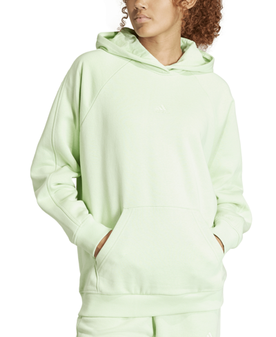 Adidas Originals Womens Adidas All Szn Fleece Boyfriend Hoodie In Semi Green Spark