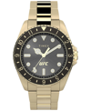 TIMEX UFC MEN'S DEBUT ANALOG GOLD-TONE STAINLESS STEEL WATCH, 42MM