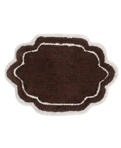 Home Weavers Allure Bathroom Rug, 17" X 24" In Brown