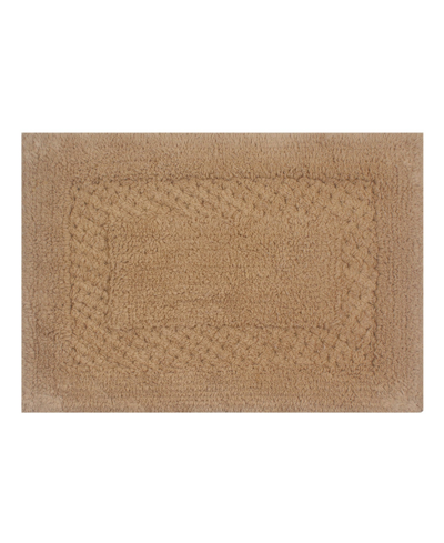 Home Weavers Classy Bath Rug, 17" X 24" In Linen