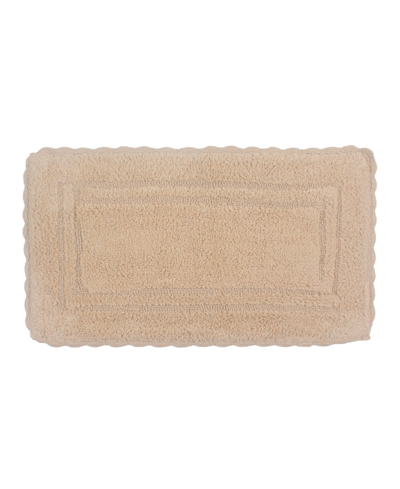 Home Weavers Casual Elegance Reversible Bath Rug, 21" X 34" In Linen