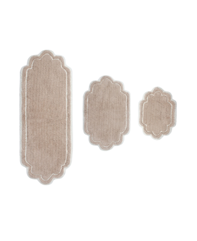 Home Weavers Allure Bathroom Rugs 3 Piece Set In Linen