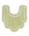 Home Weavers Allure Bathroom U-shape Contour Toilet Rug, 20" X 20" In Green