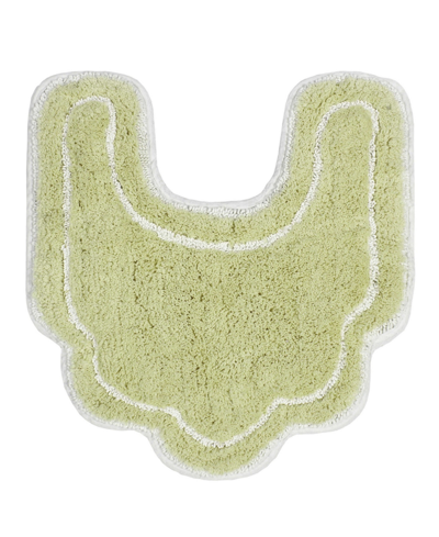 Home Weavers Allure Bathroom U-shape Contour Toilet Rug, 20" X 20" In Green