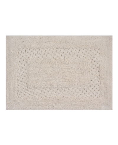 Home Weavers Classy Bath Rug, 17" X 24" In Ivory