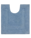 Home Weavers Classy U-shape Contour Toilet Rug, 20" X 20" In Blue