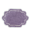 Home Weavers Double Ruffle Bath Rug, 17" X 24" In Purple