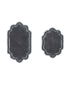 Home Weavers Allure Bathroom 2-pc. Bath Rug Set In Dark Gray