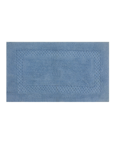 Home Weavers Classy Bath Rug, 21" X 34" In Blue