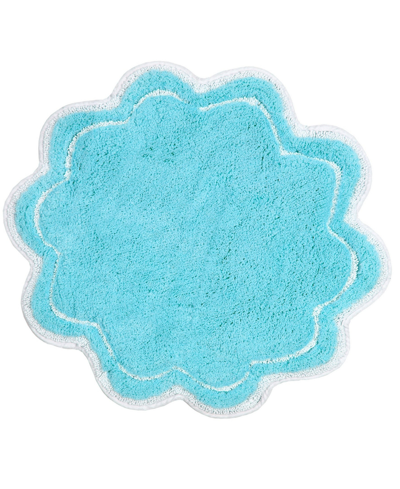 Home Weavers Allure Bathroom Rug, 30" Round In Turquoise