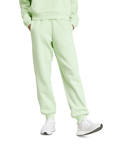 Adidas Originals Women's All Szn Fleece Jogger Sweatpants In Semi Green Spark