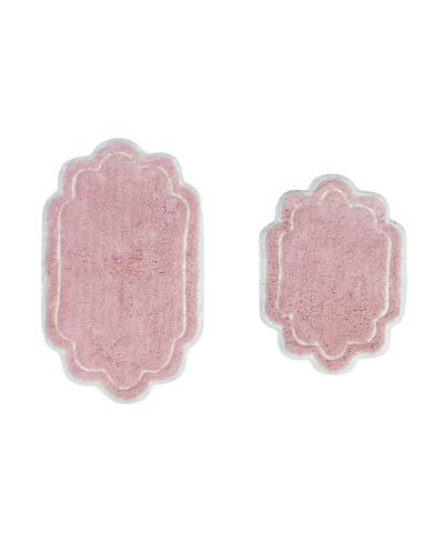 Home Weavers Allure Bathroom Rugs 2 Piece Set In Pink