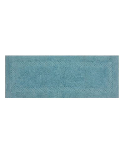 Home Weavers Classy Bath Rug, 21" X 54" In Aqua