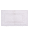 Home Weavers Opulent Reversible Bath Rug, 21" X 34" In White