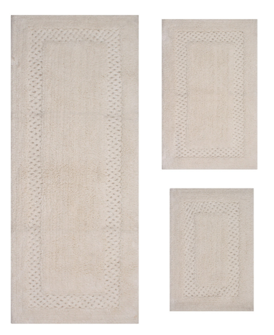 Home Weavers Classy Bathmat Rugs 3 Piece Set In Ivory