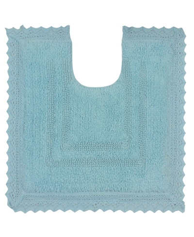 Home Weavers Opulent Reversible Bath Rug, 20" X 20" In Aqua