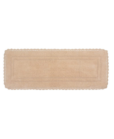 Home Weavers Casual Elegance Reversible Bath Rug, 21" X 54" In Linen