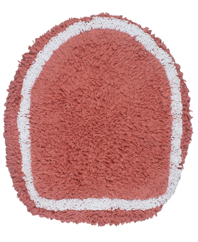 Home Weavers Allure Bathroom Lid Cover, 18" X 18" In Coral
