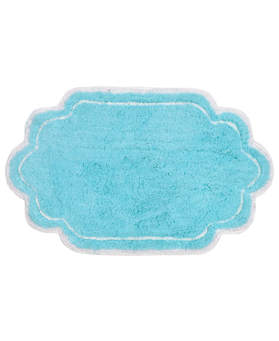 Home Weavers Allure Bathroom Rug, 24" X 40" In Turquoise