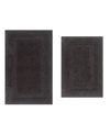 Home Weavers Classy Bathmat Rugs 2 Piece Set In Gray