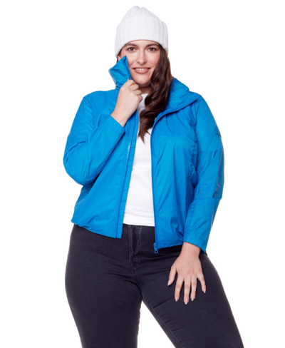 Alpine North Women's Recycled Ultralight Windshell Jacket, Blue/plus Size