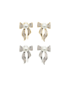 CLASSICHARMS FRESHWATER PEARL BUTTERFLY STUD EARRINGS SET