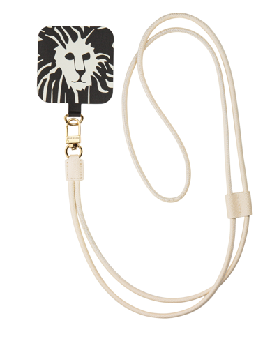 Anne Klein Women's Ivory Polyurethane Leather Crossbody Iphone Cord