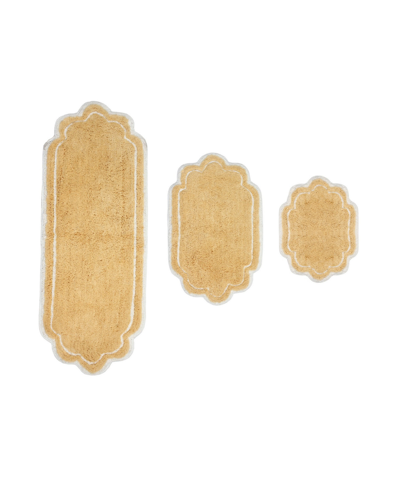 Home Weavers Allure Bathroom Rugs 3 Piece Set In Butter