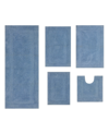 Home Weavers Classy Bathmat Rugs 5 Piece Set In Blue
