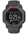 TIMEX UFC MEN'S KNOCKOUT DIGITAL BLACK POLYURETHANE WATCH, 48MM