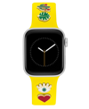 WITHIT WOMEN'S YELLOW SMOOTH SILICONE BAND WITH BAND CANDY HOPE CHARMS DESIGNED FOR 42/44/45/ULTRA/ULTRA2 A