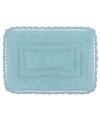 Home Weavers Casual Elegance Reversible Bath Rug, 17" X 24" In Aqua