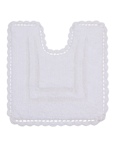 Home Weavers Casual Elegance Reversible Bath Rug, 20" X 20" In White